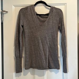 Gray hooded The Limited sweater